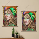 Search for green shamrocks art Leprechaun