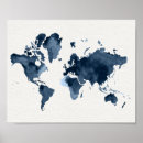 Search for watercolor world map posters Global