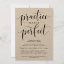 Search for practice makes perfect invitations Rustic