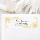 Search for yellow daisy return address labels White