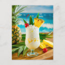 Search for coconut drink postcards Pineapple