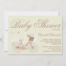 Search for bicycle baby shower invitations Vintage