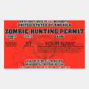 Search for horror rectangle stickers Zombie