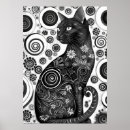 Search for black white cat posters Minimalist