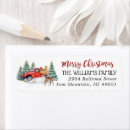 Search for mail truck return address labels Watercolor