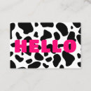 Search for cow print business cards For her