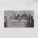 Search for drip business cards Gold glitter