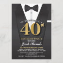 Search for suit and tie birthday invitations Secret