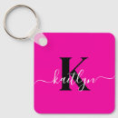Search for hot pink key rings Monogrammed