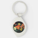 Search for dark orange key rings For her