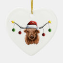 Search for highland cow christmas tree decorations Xmas