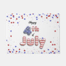 Search for 4th of july doormats Red white blue