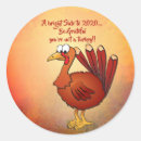 Search for thanksgiving humor stickers Turkey