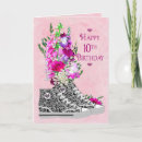Search for 10th birthday cards Flowers
