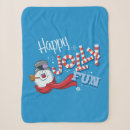 Search for frosty snowman blankets Snowflakes