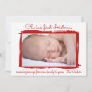 Search for seasonal birth announcement cards Red
