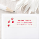Search for footprints return address labels Cute