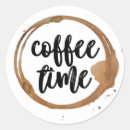 Search for coffee time stickers Typography