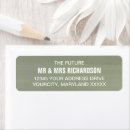 Search for green sage return address labels Watercolor