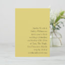 Search for yellow wedding invitations Classic