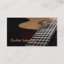 Search for guitar lessons business cards Musical