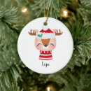 Search for smiling christmas tree decorations Face
