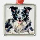 Search for collie christmas tree decorations Black