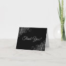 Search for black silver thank you cards Formal