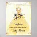 Search for princess baby shower posters Gold