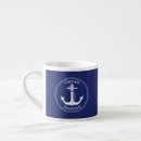 Search for navy blue and white mugs Captain