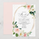 Search for geometric frame bridal shower invitations Spring summer fall