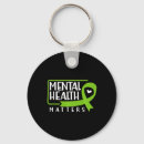 Search for green ribbon key rings Mental health awareness