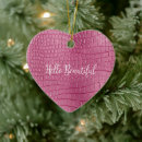 Search for alligator christmas tree decorations Pink