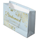 Search for blue and gold gift bags Bridesmaid