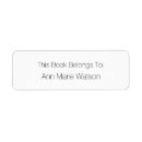 Search for name plate bookplates Minimalist