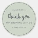 Search for thank you for shopping stickers Small business branding