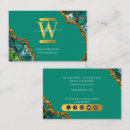 Search for green emerald gold business cards Feminine girly chic