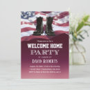 Search for military welcome home invitations Usa flag