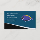 Search for aquatic business cards Fish