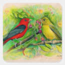 Search for scarlet stickers Birds