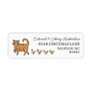 Search for orange cat return address labels Ginger