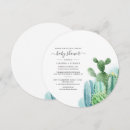 Search for cacti baby shower invitations Botanical