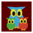 Search for whimsical owl posters Blue
