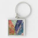 Search for colorful leaf key rings Watercolor
