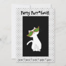 Search for black and white cat invitations Kitty