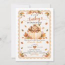 Search for turkey baby shower invitations For her