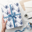 Search for blue butterfly wrapping paper White