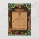 Search for animals rsvp cards Vintage