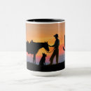 Search for western silhouette mugs Horse