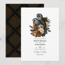 Search for owl wedding invitations Gothic